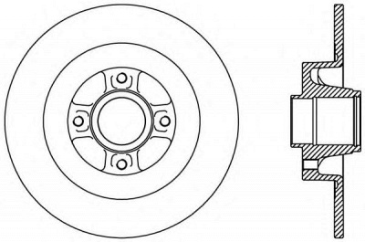 OPEN PARTS bda242710 -  Тормозной диск